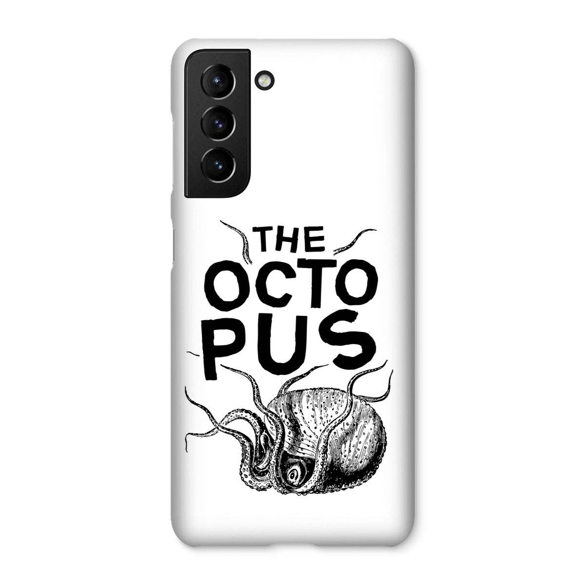 AQUA B&W - 03 - Octopus - Snap Phone Case