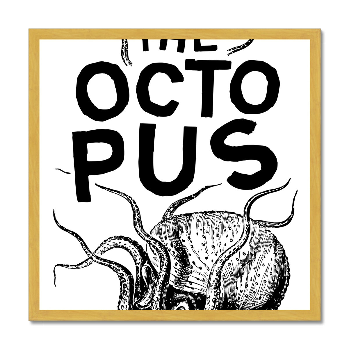 AQUA P&B - 03 - Polvo - Impressão emoldurada antiga