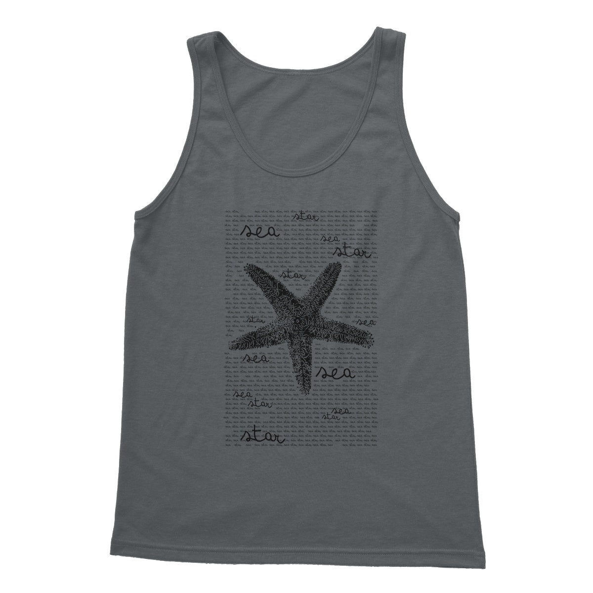 AQUA B&W - 08 - Sea Star - Softstyle Tank Top