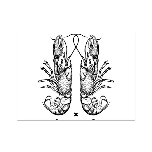 AQUA B&W - 06 - Sailing Lungs - Wall Art Poster