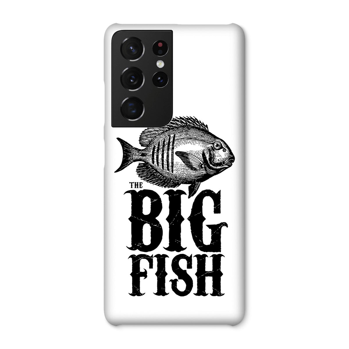 AQUA B&W - 01 -Big Fish - Snap Phone Case