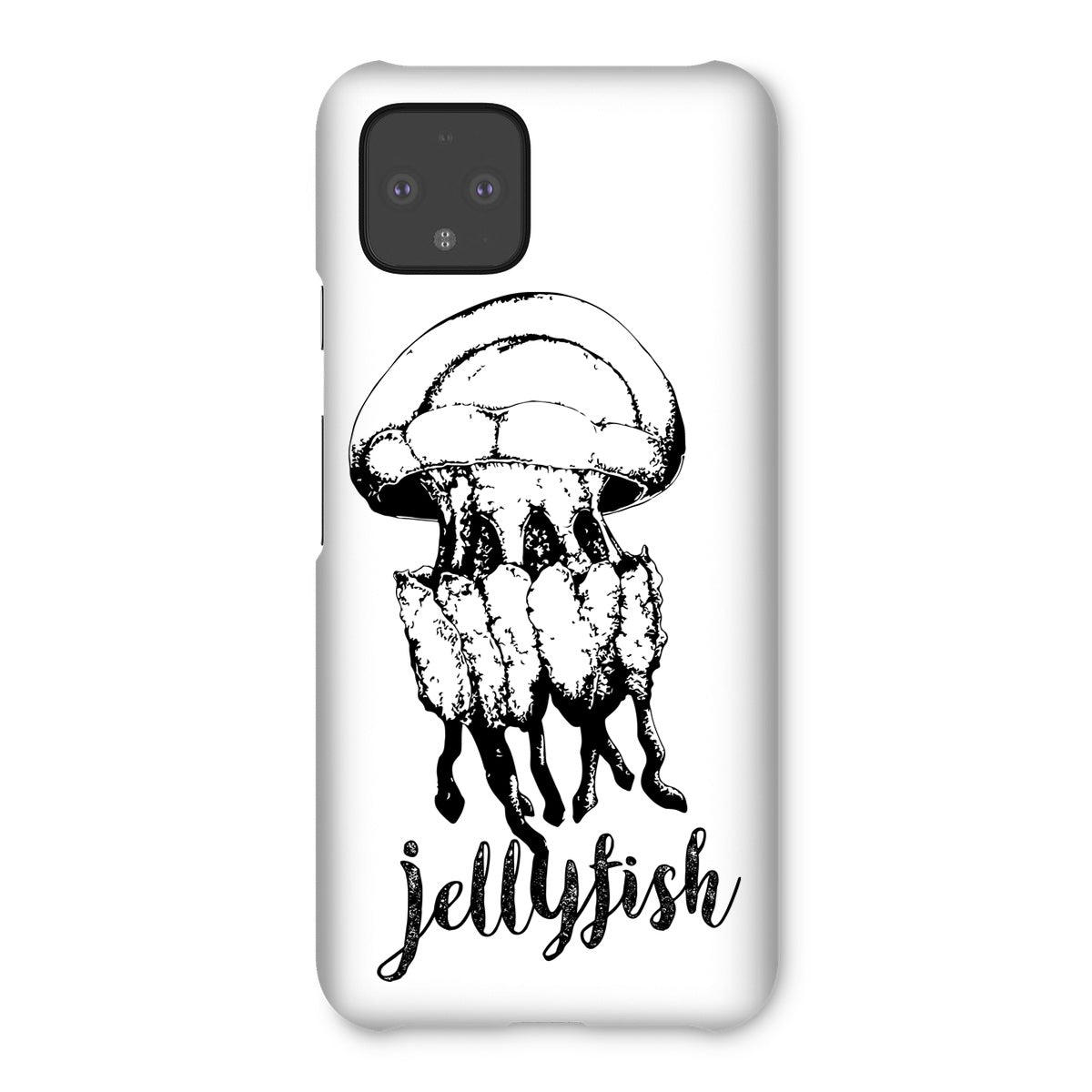 AQUA B&W – 02 – Qualle – Snap Phone Case
