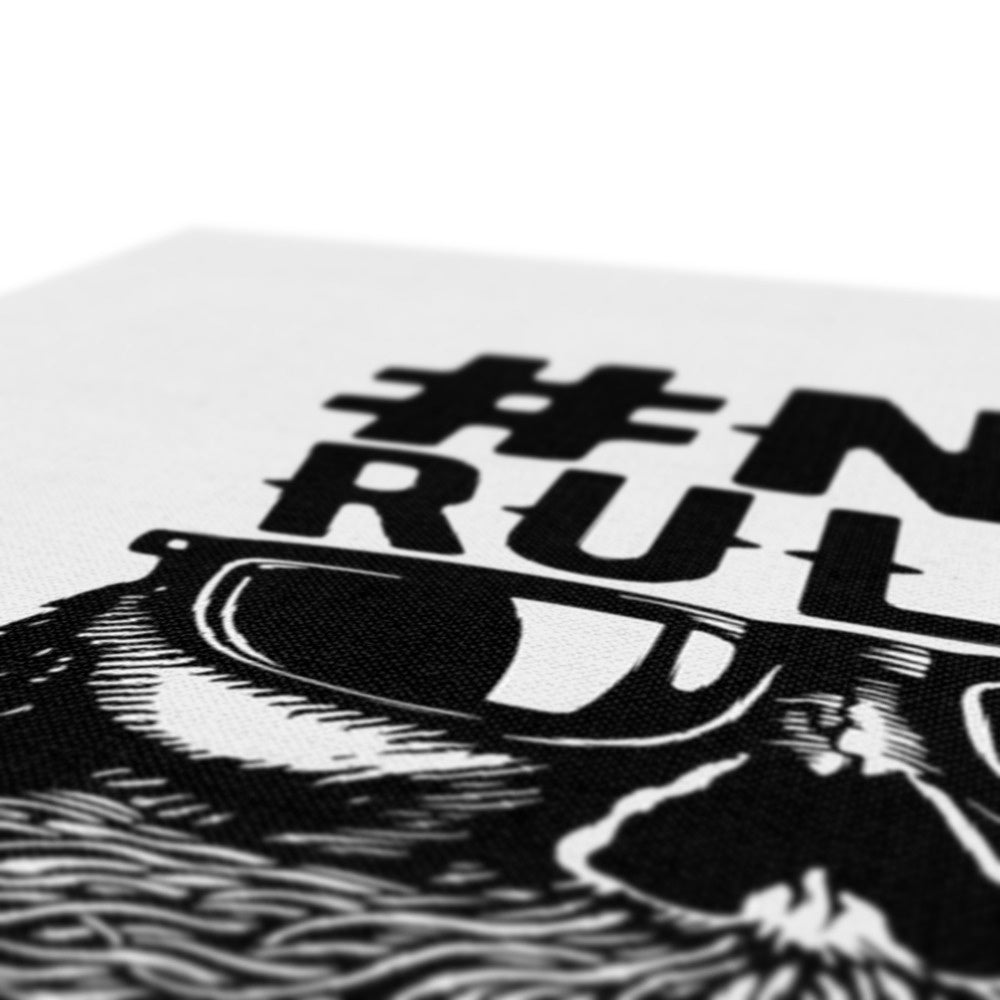 AQUA B&W - 04 - Keine Regeln - Öko-Leinwand