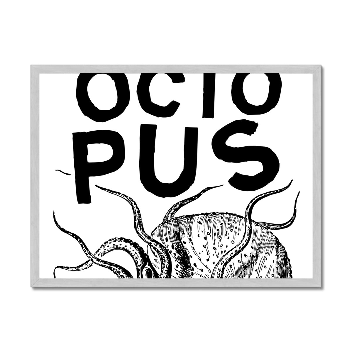 AQUA P&B - 03 - Polvo - Impressão emoldurada antiga