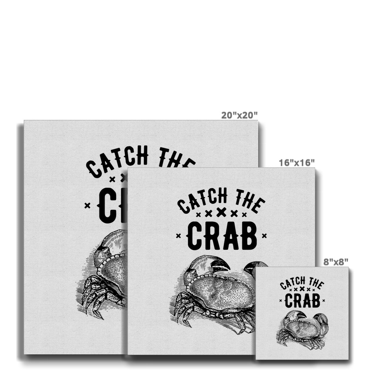AQUA B&W - 07 - Catch the crab - Eco Canvas