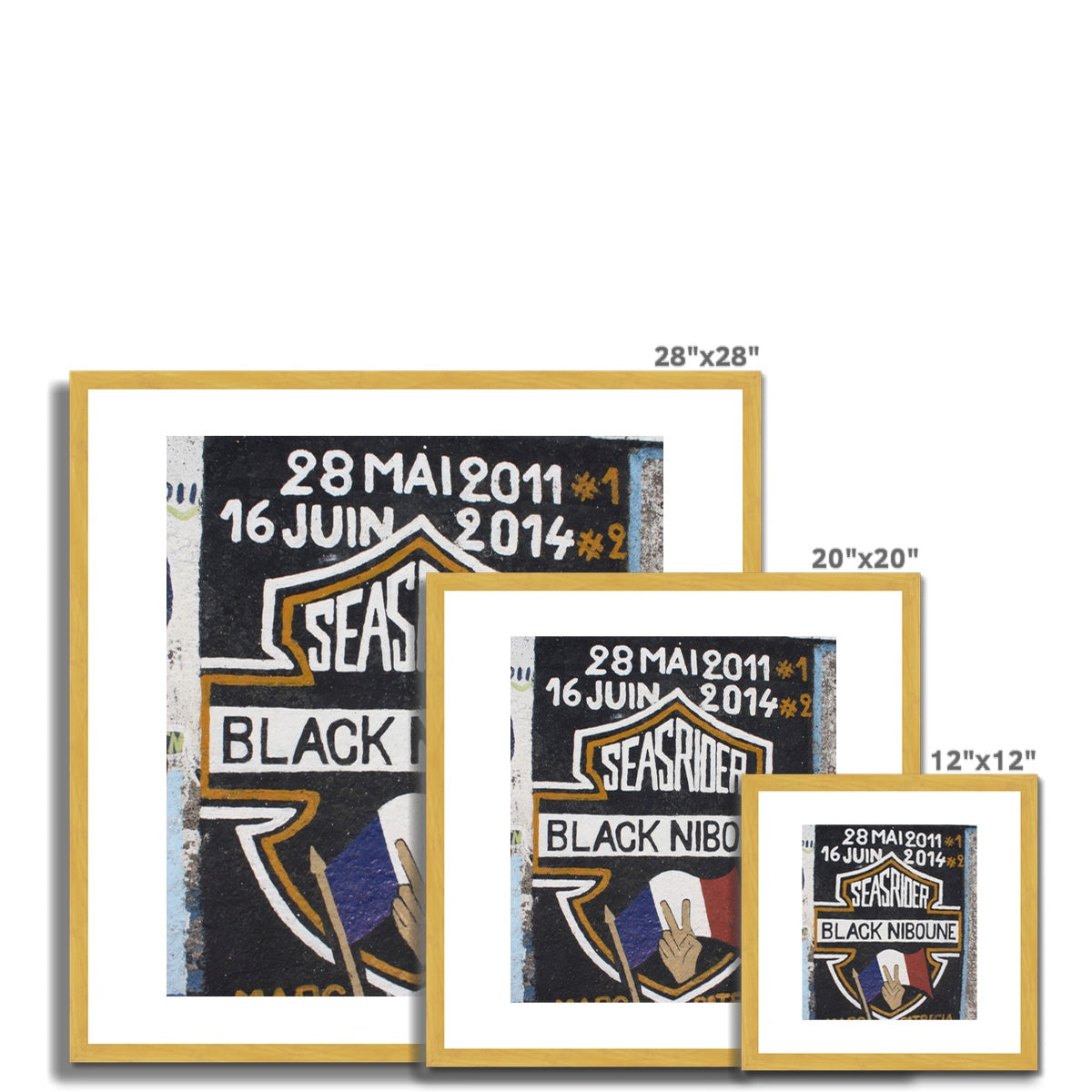 AQUA HMP F - Seasrider - Antique Framed & Mounted Print