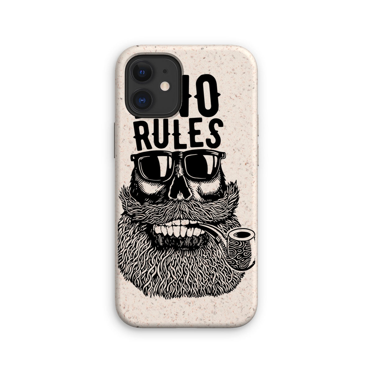 AQUA B&W - 04 - No Rules - Eco Phone Case