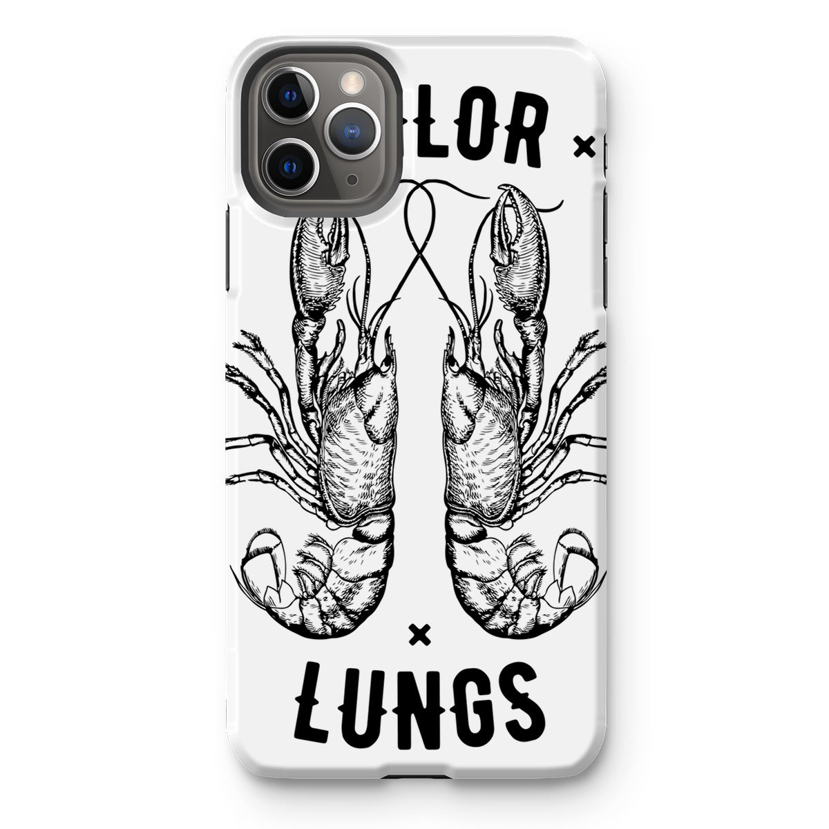 AQUA B&W - 06 - Sailing Lungs - Tough Phone Case