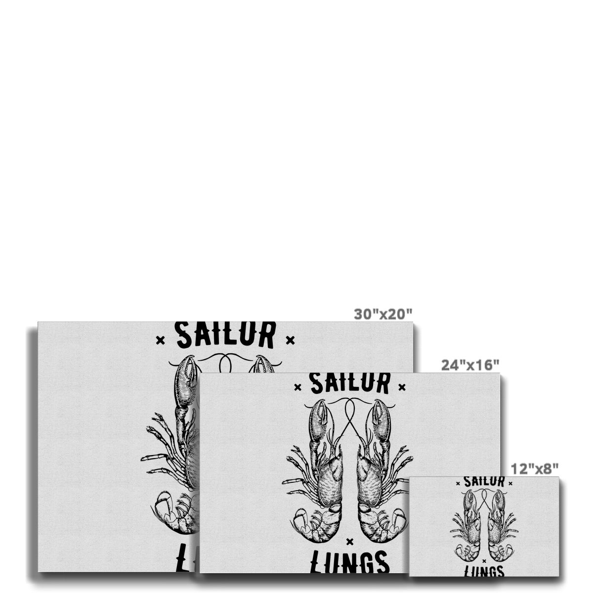 AQUA B&W - 06 - Sailing Lungs - Eco Canvas