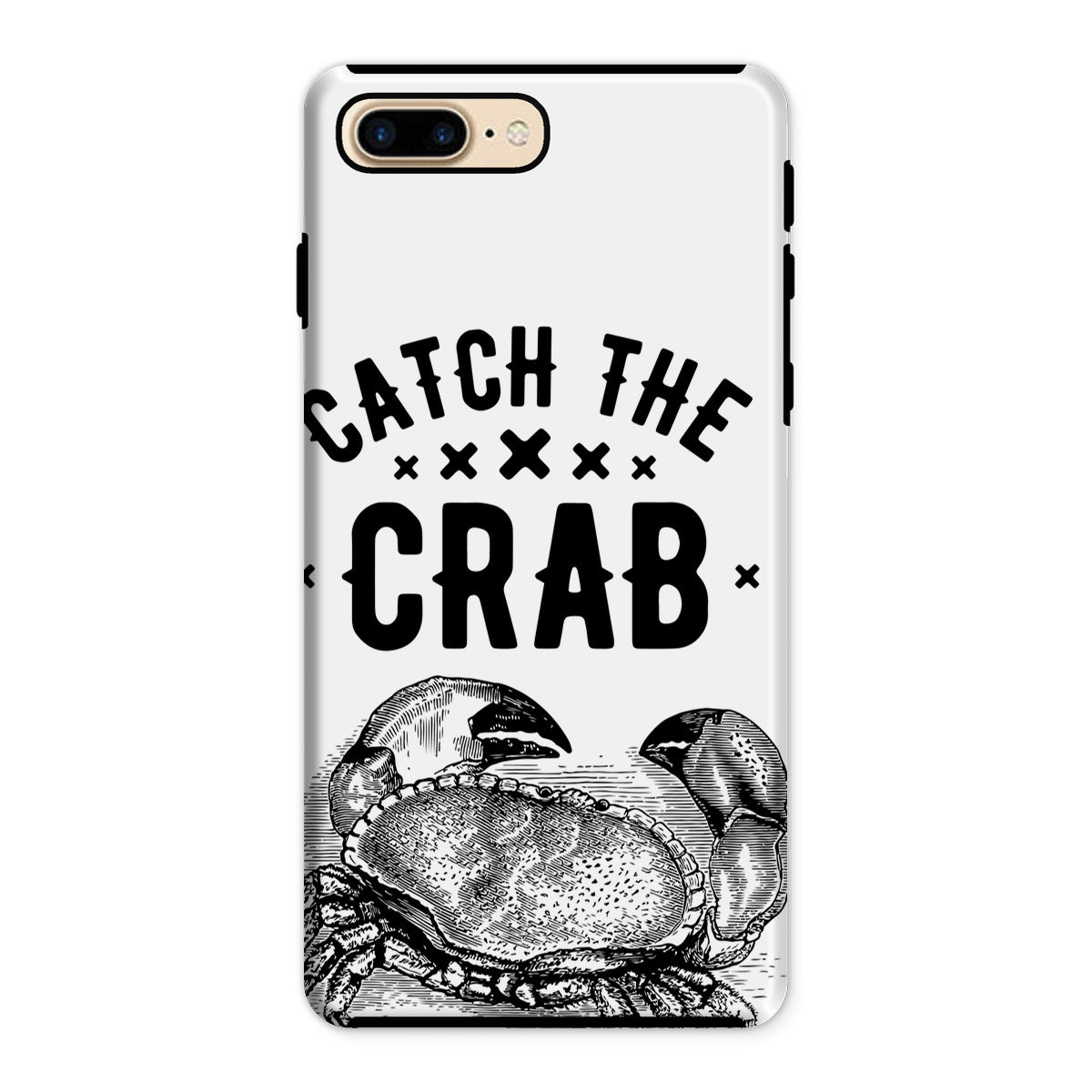 AQUA B&W - 07 - Catch the crab - Tough Phone Case