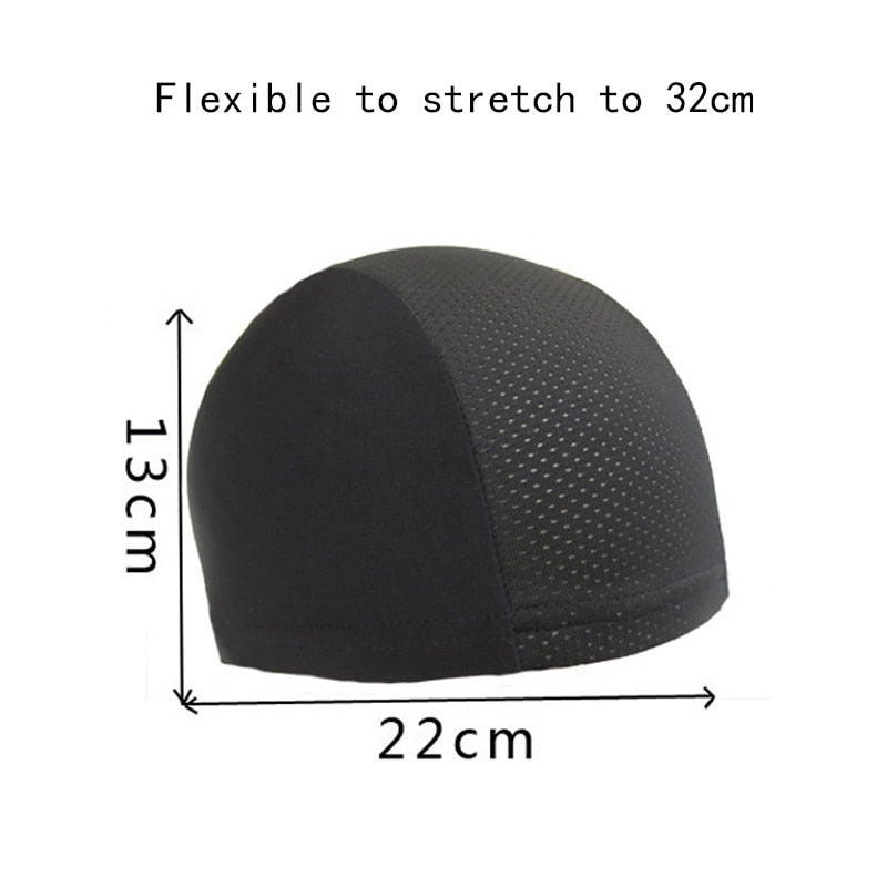 1pc Motorcycle Helmet Hat Inner Cap Quick Dry Breathable Helmet Dome Cap Racing Cap Under Beanie Cap Motorcycle Accessories