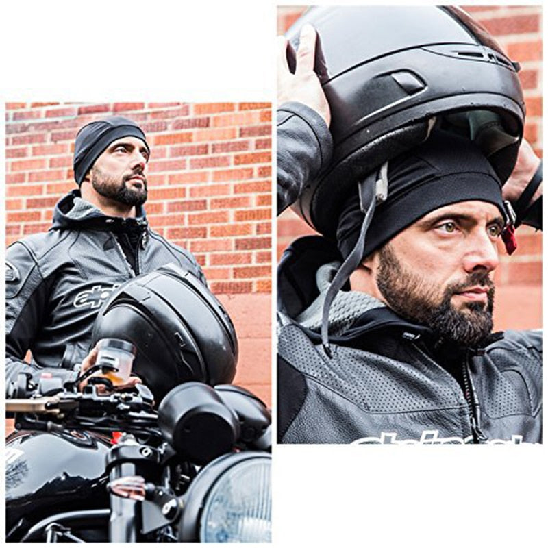 1pc Motorcycle Helmet Hat Inner Cap Quick Dry Breathable Helmet Dome Cap Racing Cap Under Beanie Cap Motorcycle Accessories
