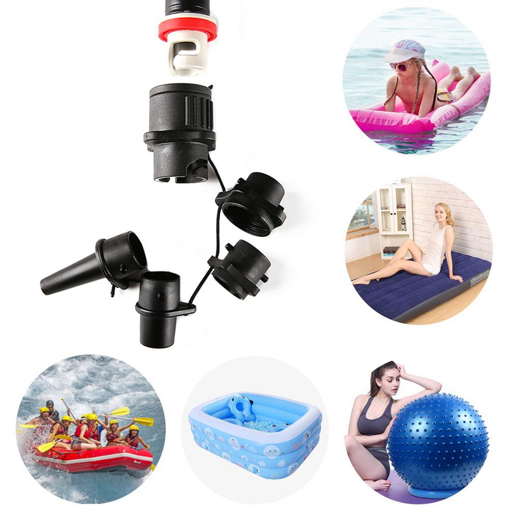 Valve Adapter SUP Pump Adapter Surf Paddle Board Dinghy Tool Canoe Assault Boat 4 Nozzle Iatable Rowing Boat Air Valves Лодки