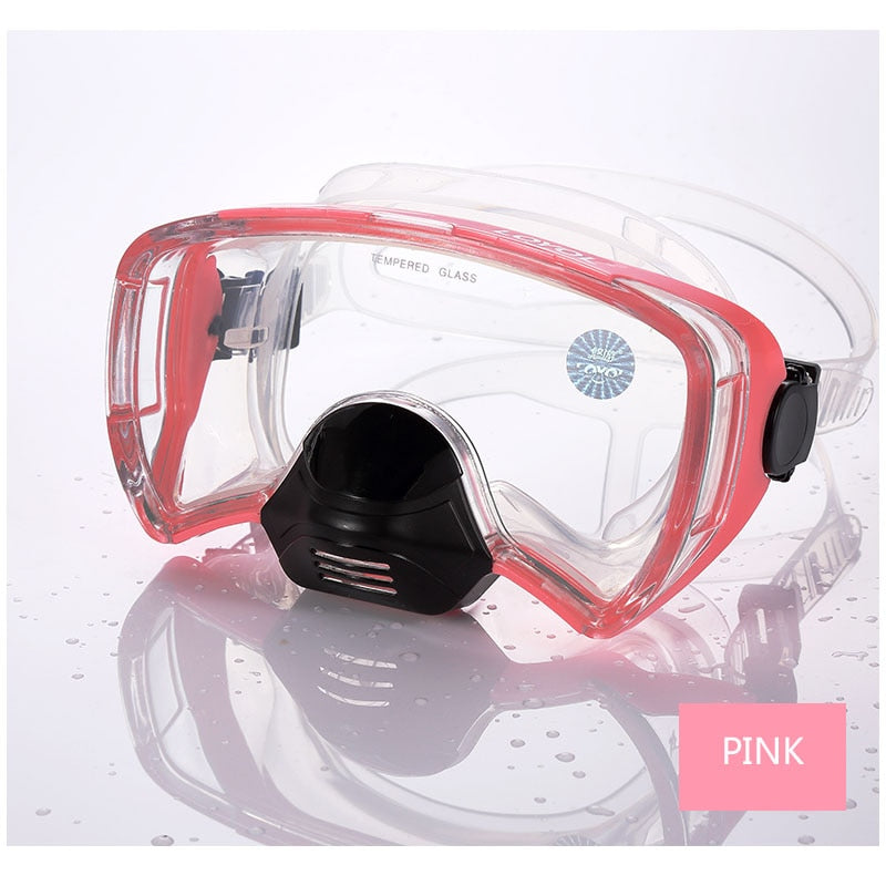 Adults Diving Mask Professional Anti Fog Scuba Mergulho Underwater Goggles GoPro Sea Swimming Glasses Snorkel Diving Equipment