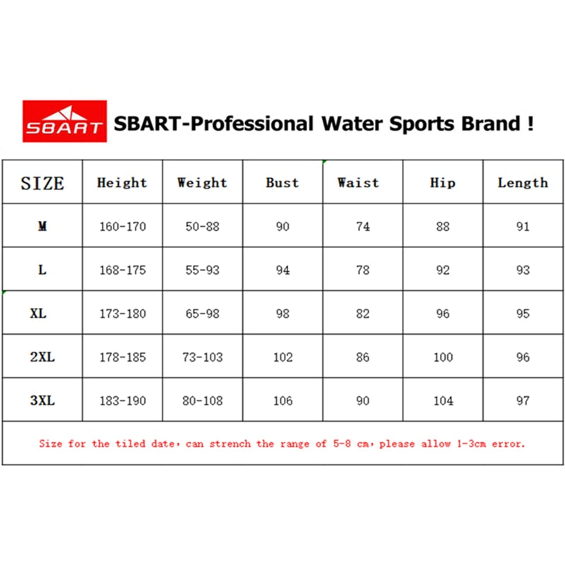 SBART 2MM Neoprene Wetsuit Men Keep Warm Swimming Scuba Diving Bathing Suit Short Sleeve Triathlon Wetsuit for Surf Snorkeling