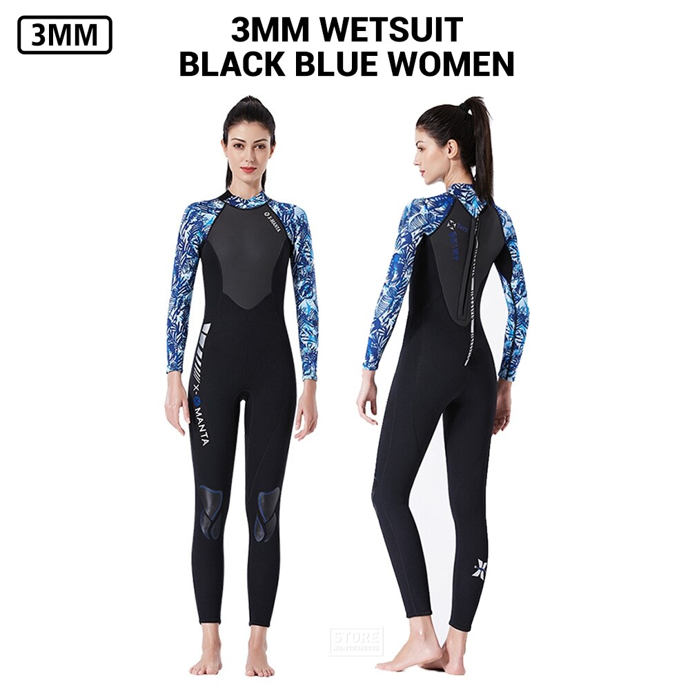 Neoprene 3MM Wetsuit Women Underwater Fishing Kitesurf Hunting Windsurf Snorkeling Surf Clothes Spearfishing Scuba Diving Suit