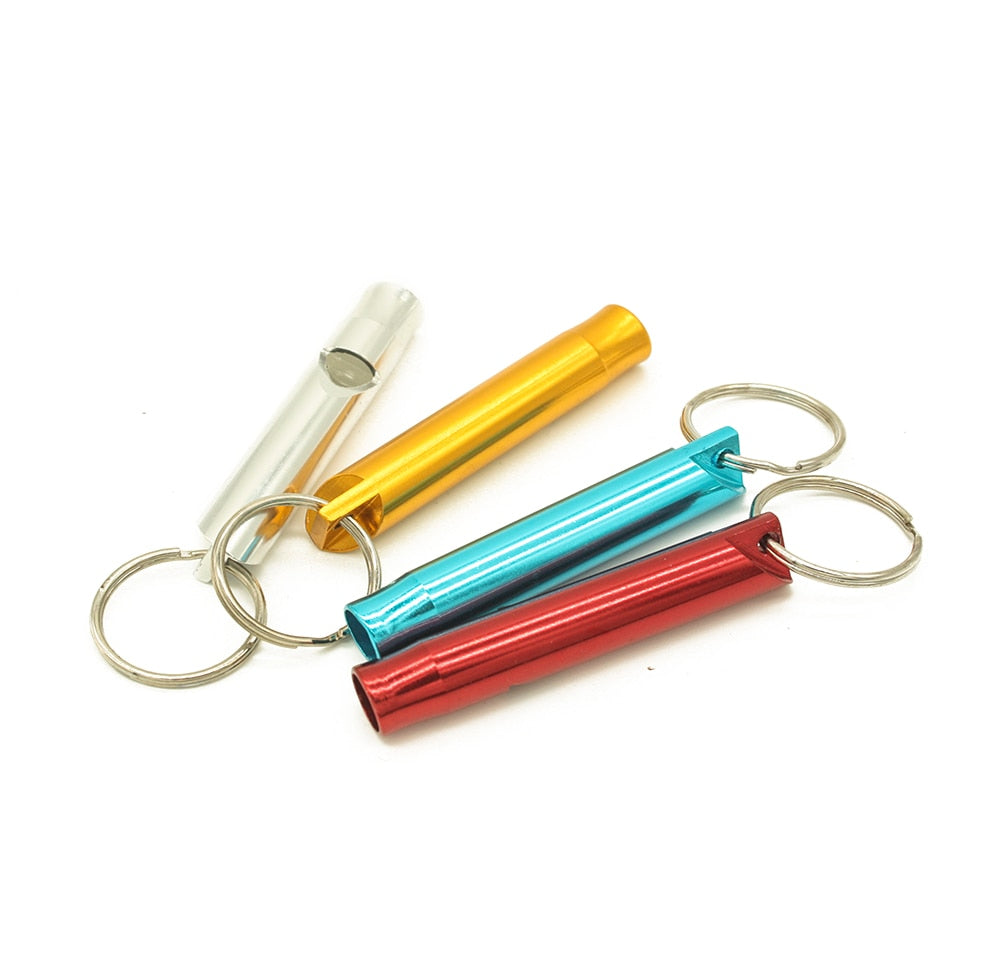Outdoor Metal Multifunction Whistle Pendant With Keychain Keyring For Outdoor Survival Emergency Mini Size whistles Team Gift