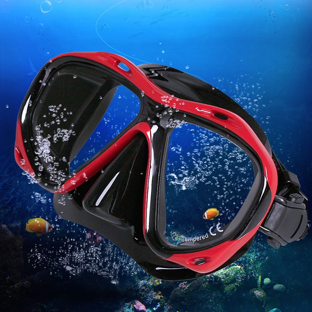 Copozz Brand Professional Skuba Diving Mask Goggles Watersports Snorkel Equipment Underwater Hunting Mask Presbyopia Myopia Lens
