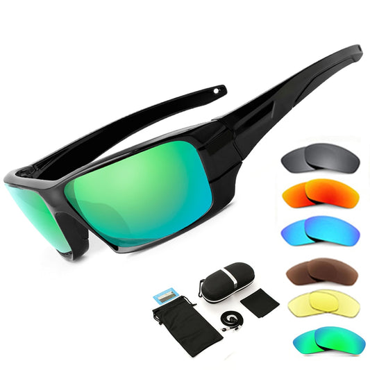 Cycling Glasses MTB Bicycle Glasses 6 Lens Outdoor Sport Eyewear Sunglasses Protection Riding Motorcycle Bike Sun Glasses