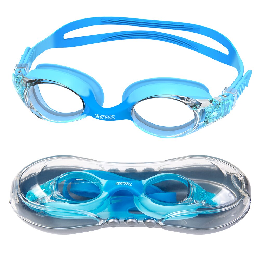 Copozz Waterproof Anti Fog UV Child Professional Colored Lenses Diving Swimming Glasses kids Eyewear Swim Goggles Gafas Nata