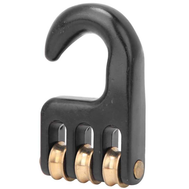 Aluminiumlegierung Schwarz Universal Windsurf Rigging Pulley Haken 3 Rollen Rad Windsurfing Hardware Zubehör