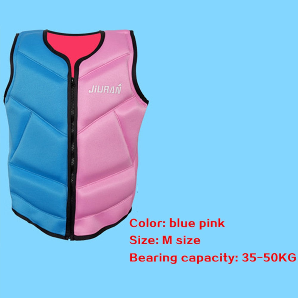 Conveniente adulto neoprene natação flutuabilidade pesca colete salva-vidas jaqueta flutuante resgate mar pesca colete canoagem vela