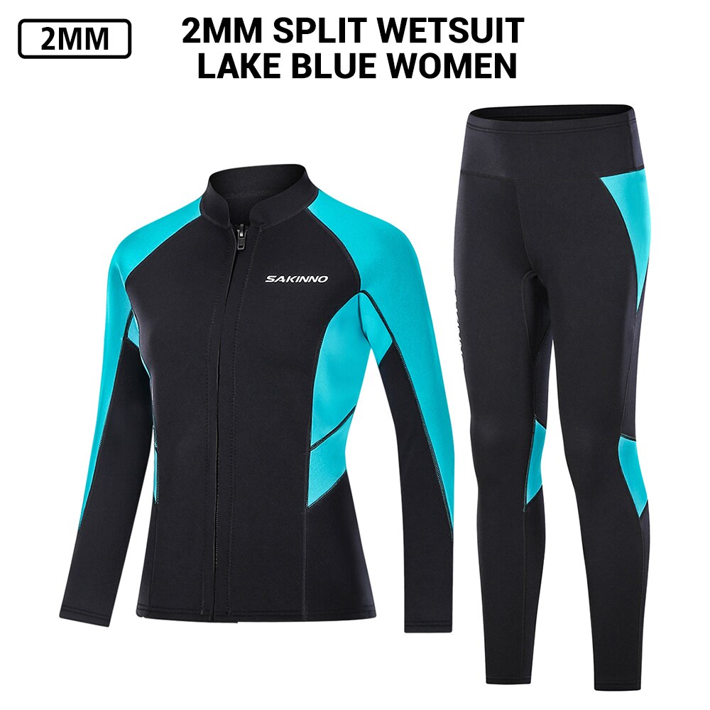 Women Neoprene 2MM Wetsuit Jackets Scuba Diving Surf Hunting Windsurf Swimwear Underwater Fishing Clothes Kitesurf Spearfishing