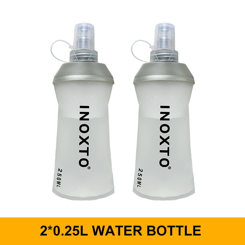 Trail running backpack 5L super running hydrating vest bag marathon running cycling backpack bag 250ml soft bottle bottled water