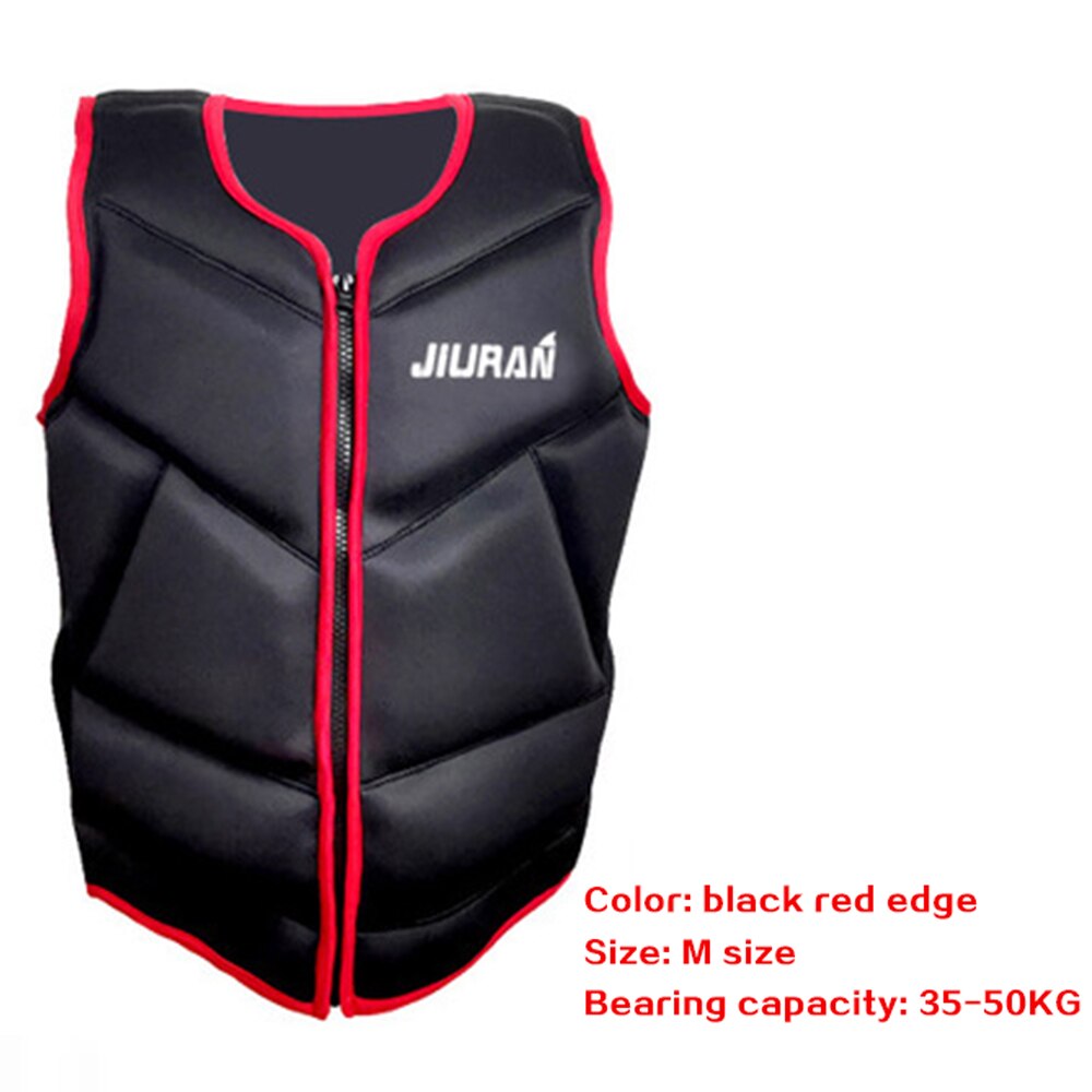 Conveniente adulto neoprene natação flutuabilidade pesca colete salva-vidas jaqueta flutuante resgate mar pesca colete canoagem vela