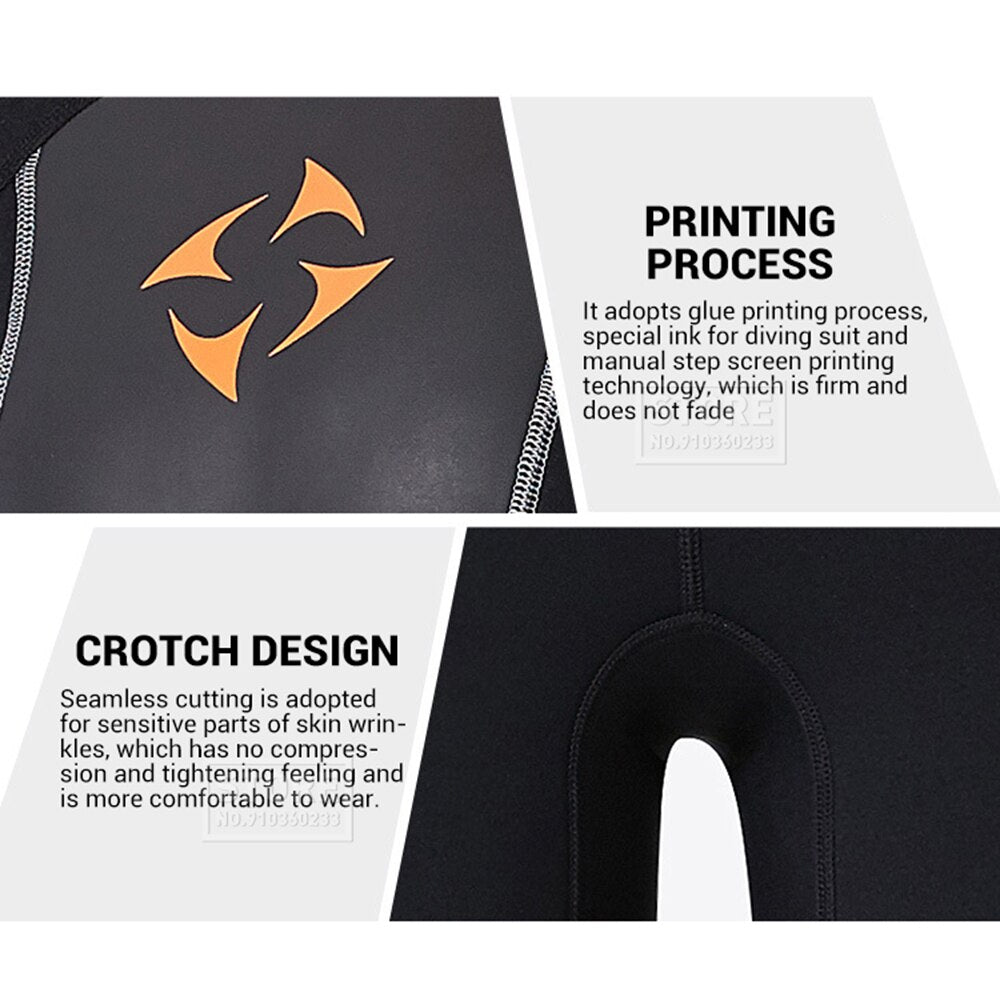 Neoprene 3MM Wetsuit Women Underwater Fishing Kitesurf Hunting Windsurf Snorkeling Surf Clothes Spearfishing Scuba Diving Suit