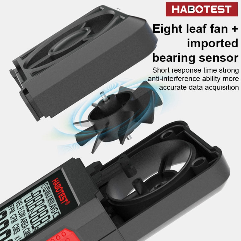 High Precision Anemometer HT605 Digital Handheld Anemometer Waterproof Wind Speed Meter Outdoor Measure Windsurfing Tester