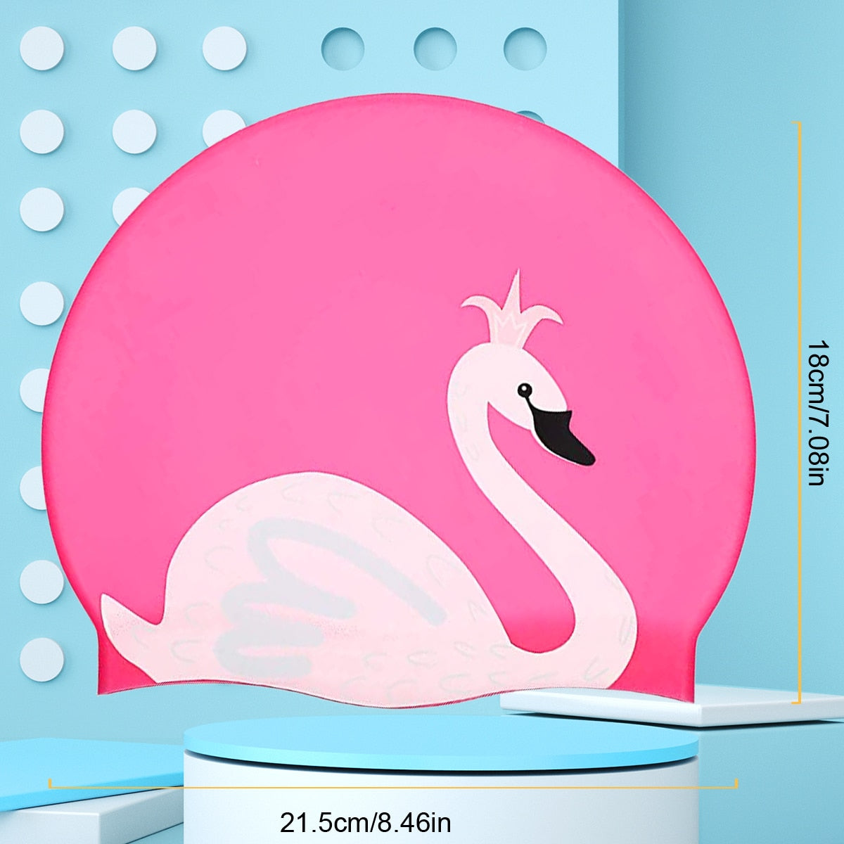 Bonito menina touca de natação para crianças à prova dwaterproof água elástico silicone nadar piscina boné toucas de banho gorro natacion chapéu de mergulho crianças