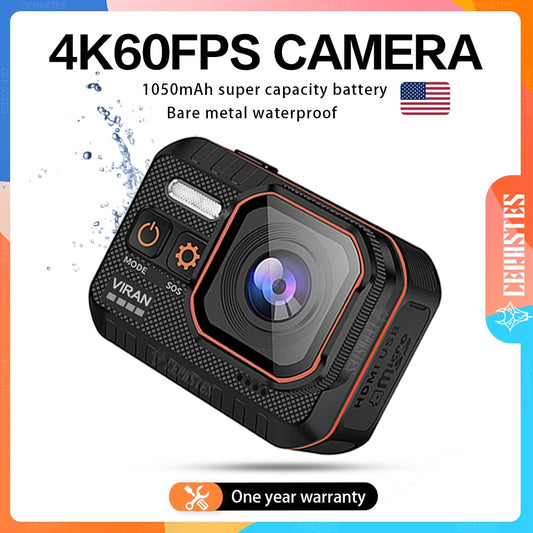 CERASTES Action Camera 4K60FPS With Remote Control Screen Waterproof Sport Camera drive recorder Sports Camera Helmet Action Cam