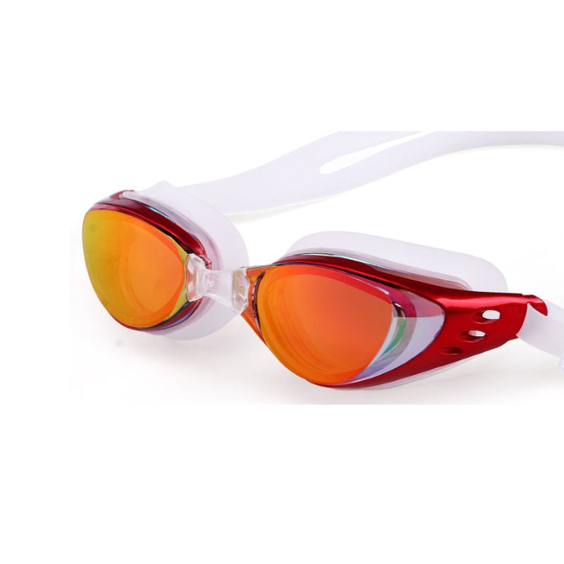 Myopia Swimming glasses -1.0~-10 Waterproof Anti-Fog arena Prescription swim eyewear water Silicone Big diving goggles Men Women