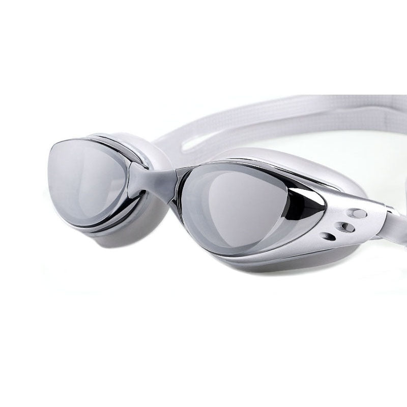 Myopia Swimming glasses -1.0~-10 Waterproof Anti-Fog arena Prescription swim eyewear water Silicone Big diving goggles Men Women