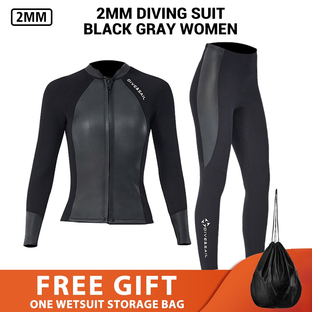 Neoprene 2MM 3MM Men Women Wetsuit Jacket Scuba Diving Suit Surf Snorkeling Underwater Fishing Spearfishing Kitesurf Equipment