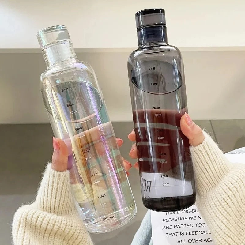 Garrafa de água de alta qualidade, 560ml, esporte ao ar livre, vedação à prova de vazamento, garrafas de água escolares para meninas, crianças, aparelho de bebidas tritan, sem bpa
