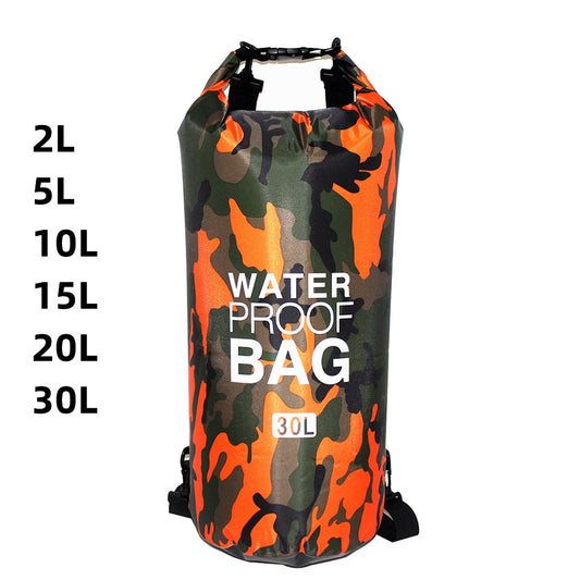30l à prova dwaterproof água saco de natação saco seco camuflagem cores pesca barco caiaque armazenamento deriva rafting saco 2l 5l 10l 15l 20l