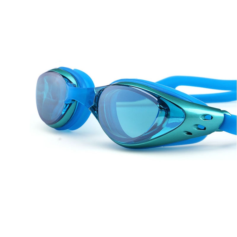 Myopia Swimming glasses -1.0~-10 Waterproof Anti-Fog arena Prescription swim eyewear water Silicone Big diving goggles Men Women