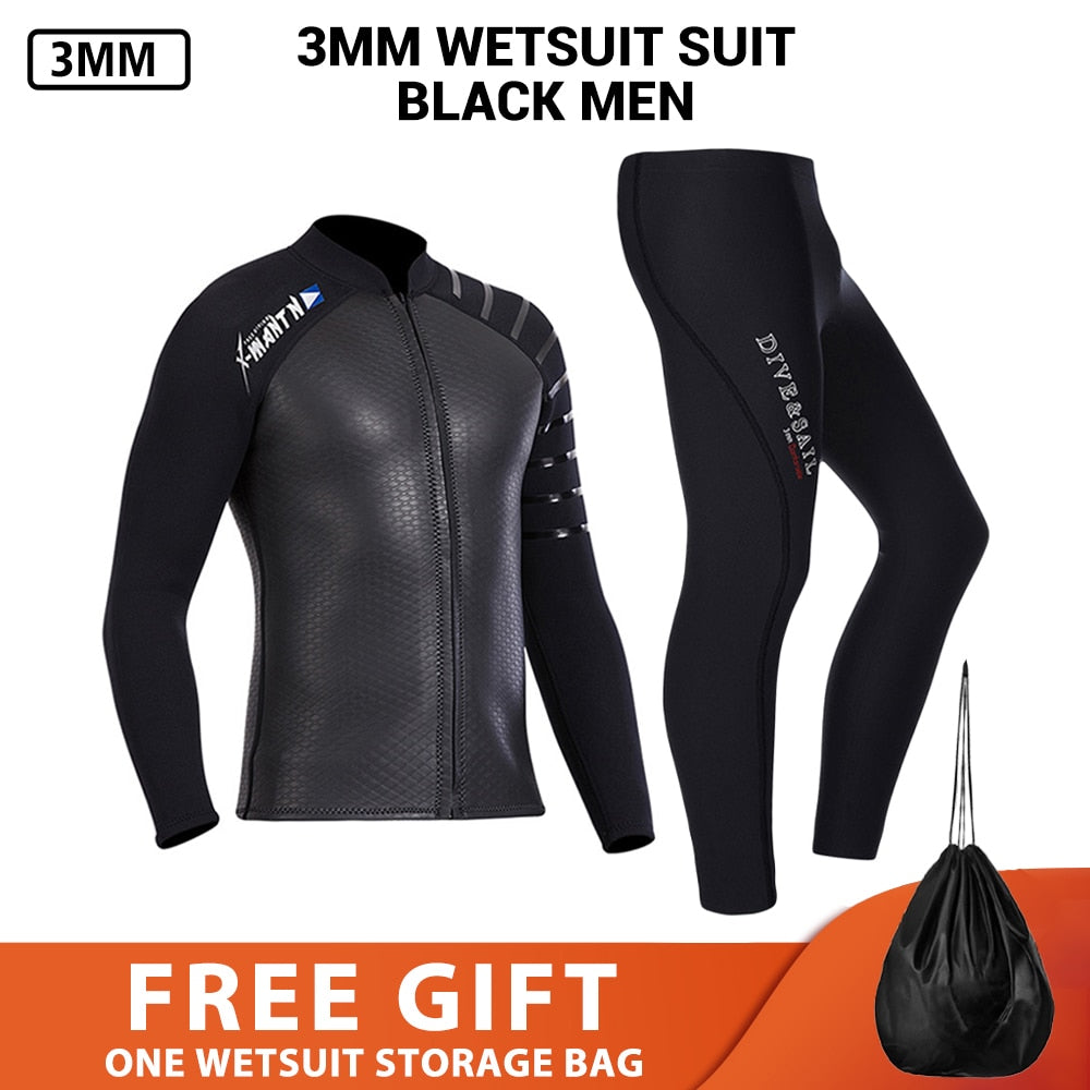 Neoprene 2MM 3MM Men Women Wetsuit Jacket Scuba Diving Suit Surf Snorkeling Underwater Fishing Spearfishing Kitesurf Equipment