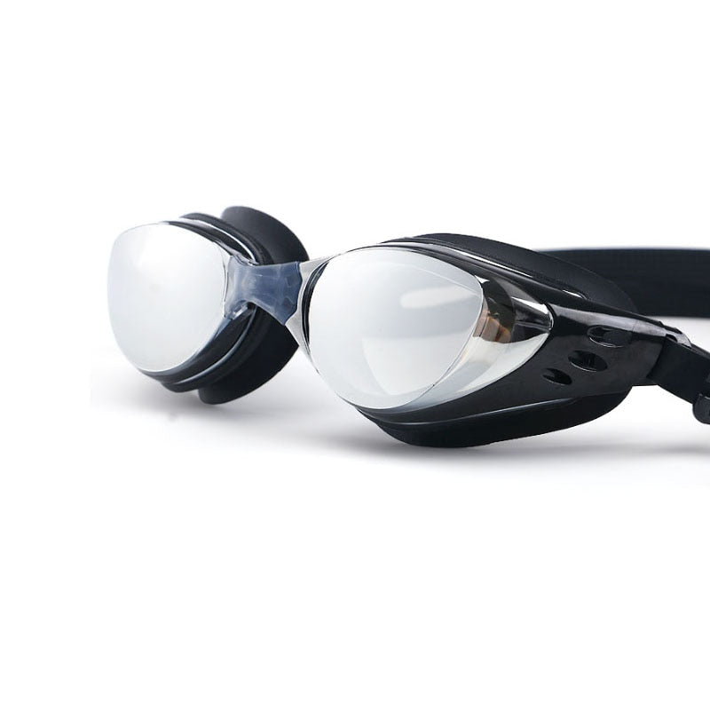 Myopia Swimming glasses -1.0~-10 Waterproof Anti-Fog arena Prescription swim eyewear water Silicone Big diving goggles Men Women
