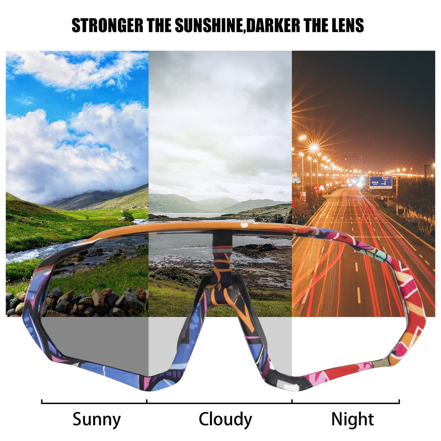 2022 fotocromático ciclismo óculos gafas ciclismo pesca esporte óculos de sol mtb bicicleta óculos fietsbril óculos de bicicleta