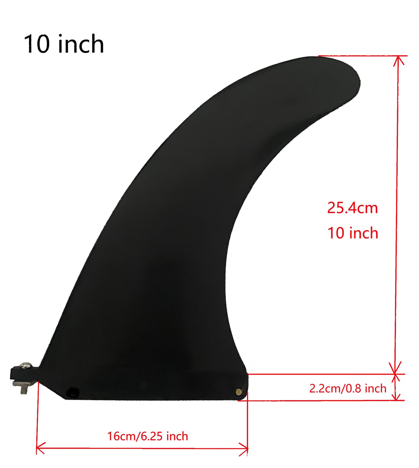 6.5/8/9.5/10 inch Surf Fin SUP Single Center Fin Nylon Long Board Surf Board Paddle Board With Fin Screw Surfing Accessories