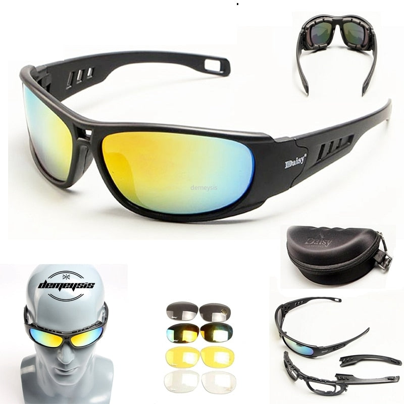 Polarized Military Sunglasses Airsoft Tactical Glasses UV400 War Game Outdoor Sport Hiking Shooting Glasses