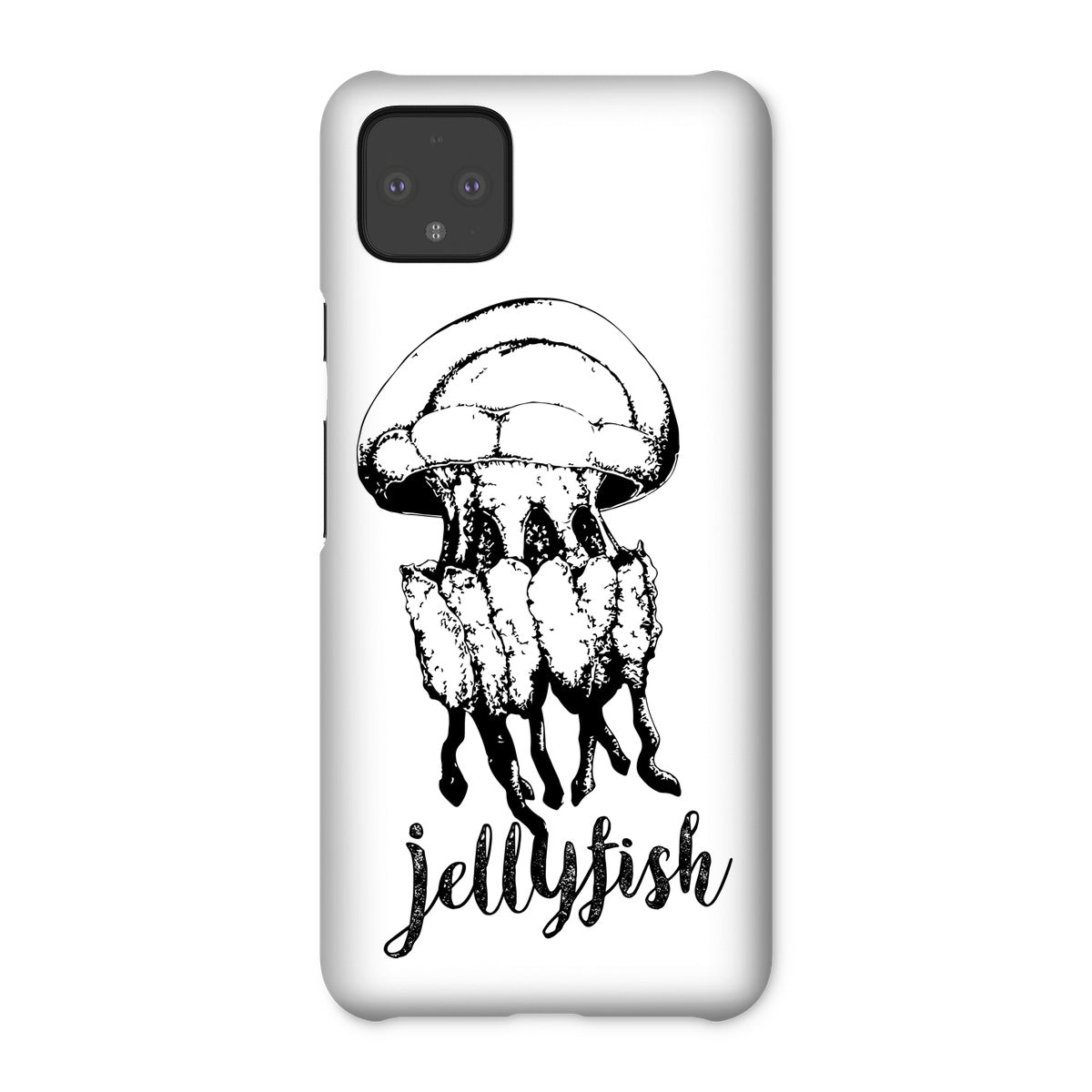 AQUA B&W – 02 – Qualle – Snap Phone Case