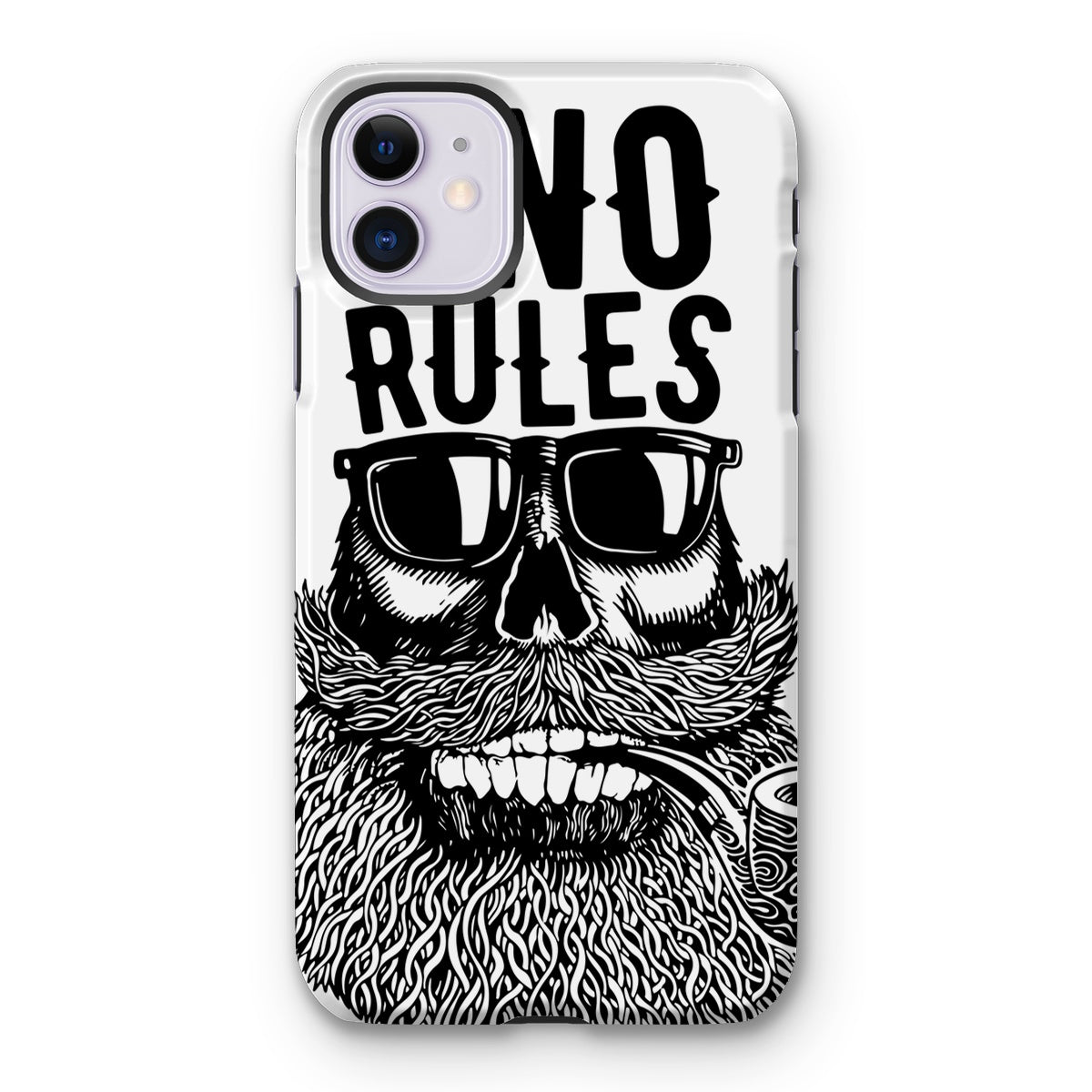 AQUA B&W - 04 - No Rules - Tough Phone Case