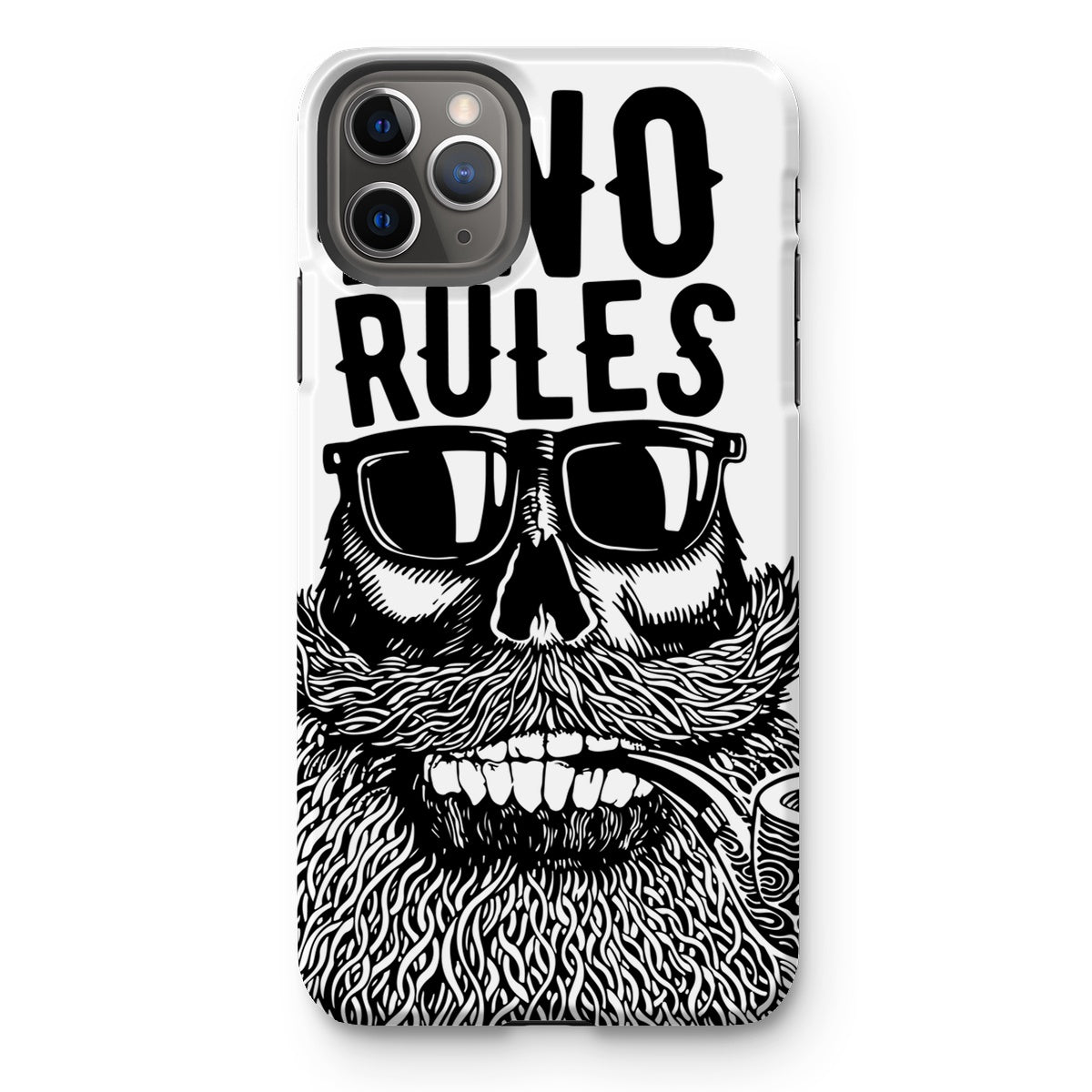 AQUA B&W - 04 - No Rules - Tough Phone Case