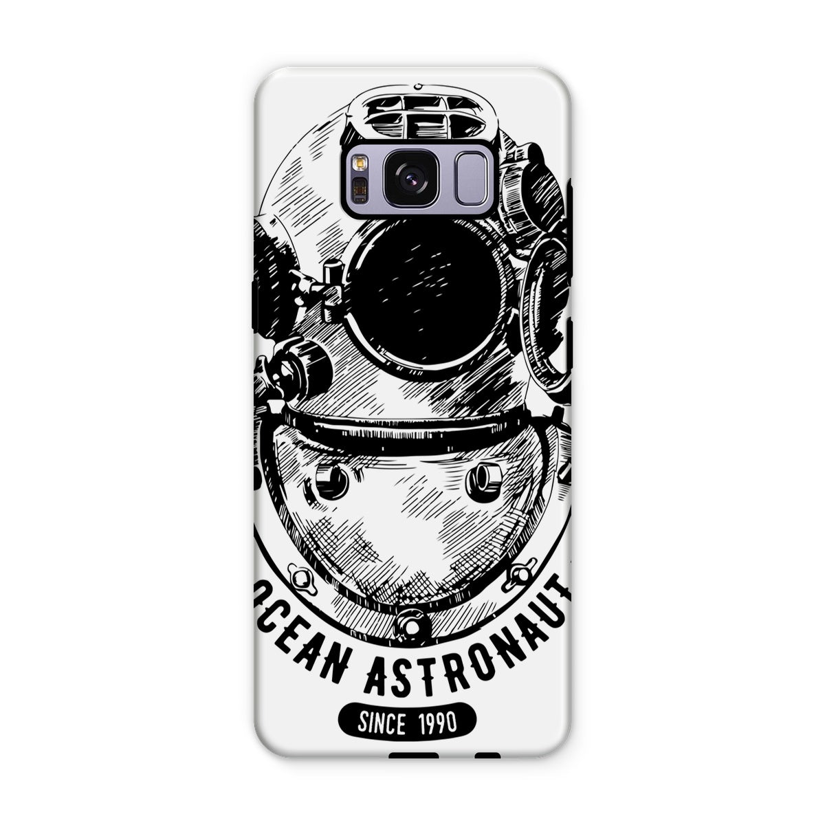 AQUA B&W - 05 - Astronauta do oceano - Capa de telefone resistente