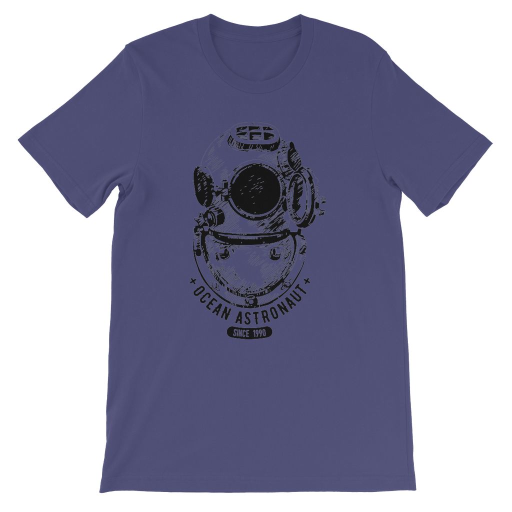 AQUA B&W - 05 - Ocean astronaut - Kids TShirt-Apparel-AQUATICUS