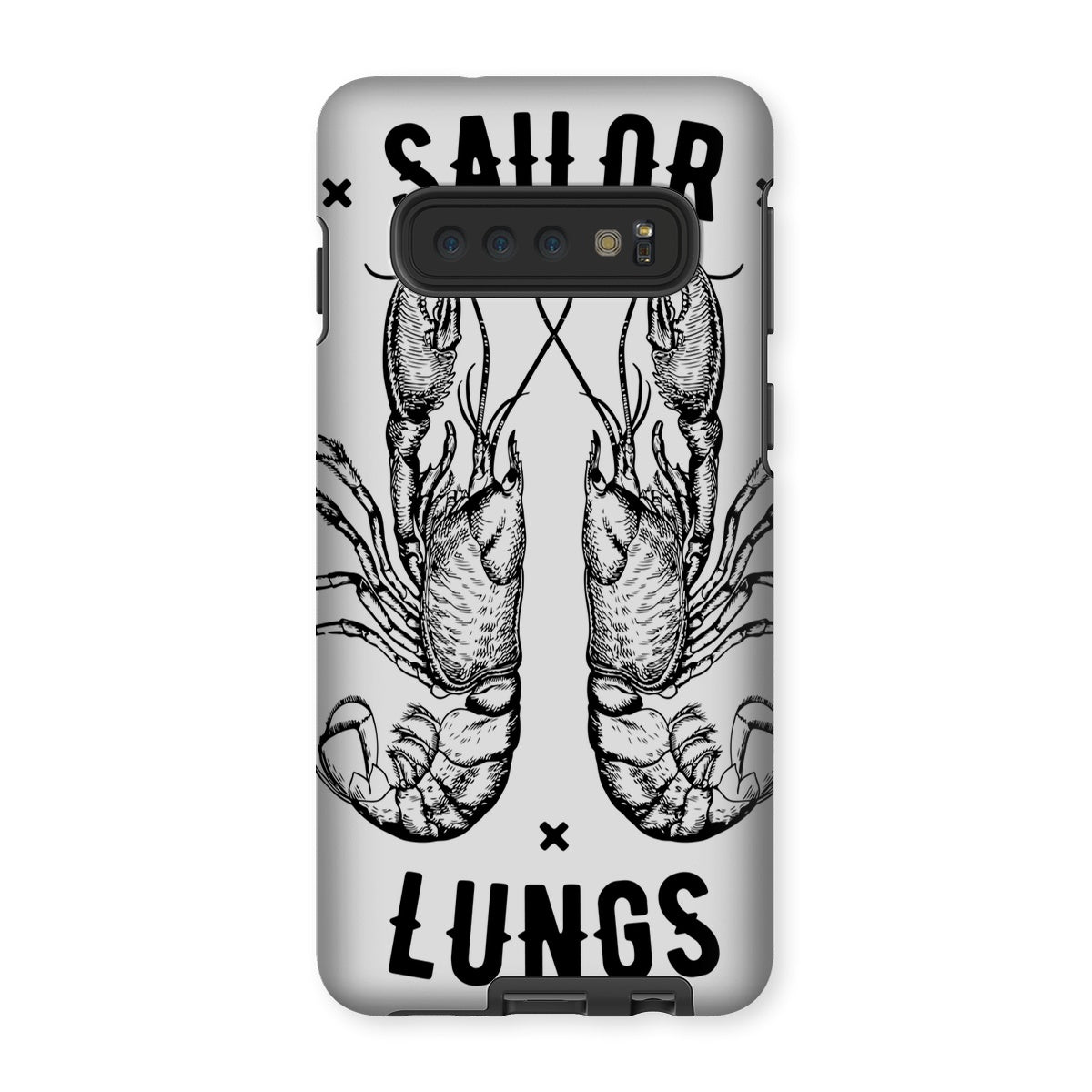 AQUA B&W - 06 - Sailing Lungs - Tough Phone Case